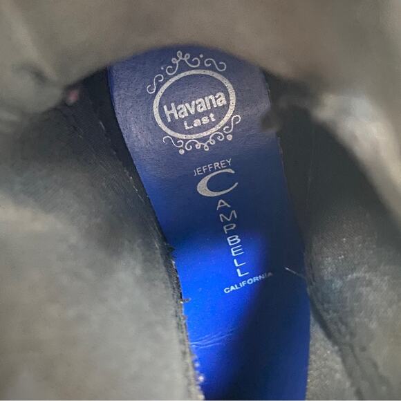 Jeffrey Campbell Black Pull on Rain Boots Chelsea Bootie Havana Rubber US 8 - Picture 8 of 11